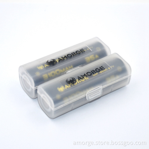 Amorge IMR18650 3.7V 3100mAh 35A High Drain Rechargeable Battery for Vape